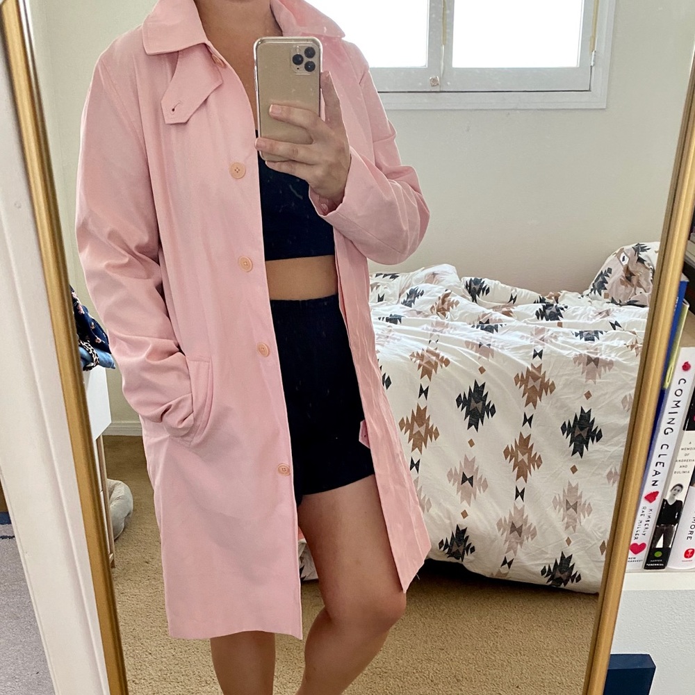 Lauren by Ralph Lauren Pink Trench Coat